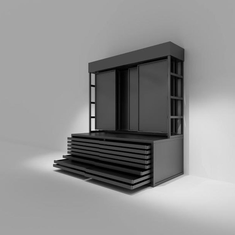 Gravis Officium Flat Drawer Stone Display Rack